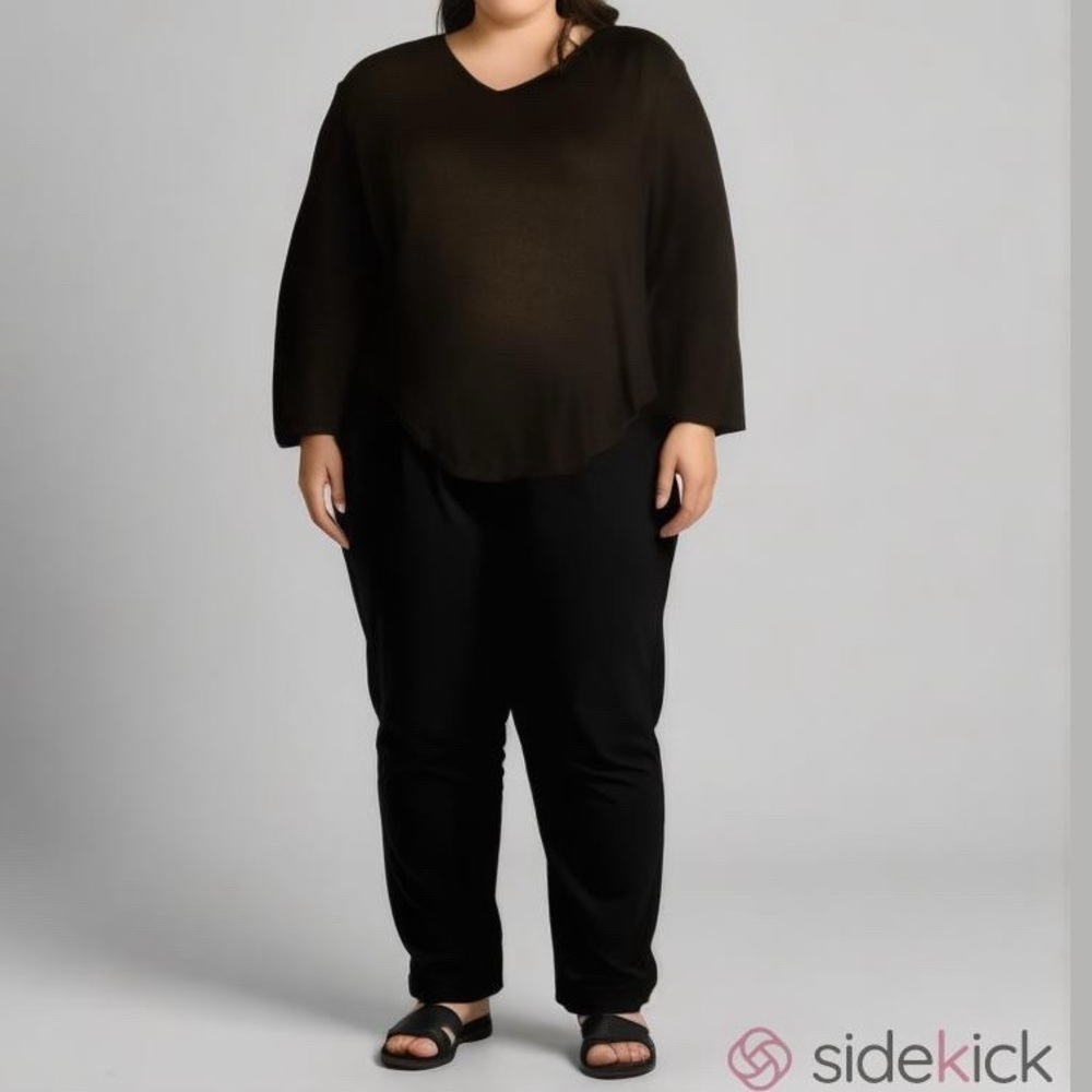 Calvin Klein Black Short Sleeve Jumpsuit Size 18W